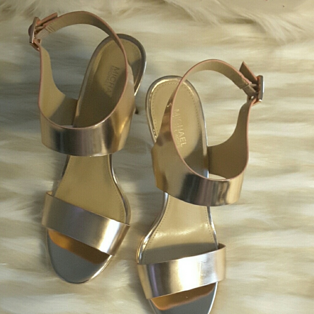 Michael kors rose gold with Strappy heels - Picture 2 of 8